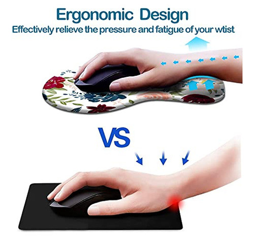 Alfombrilla Mouse Ergonómica Soporte Muñeca Almohadillas Mou 1