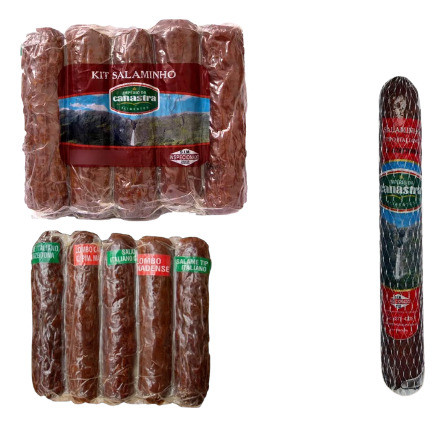 Kit Salame Tipo Italiano Artesanal 950g + 1 Salaminho Gts 1