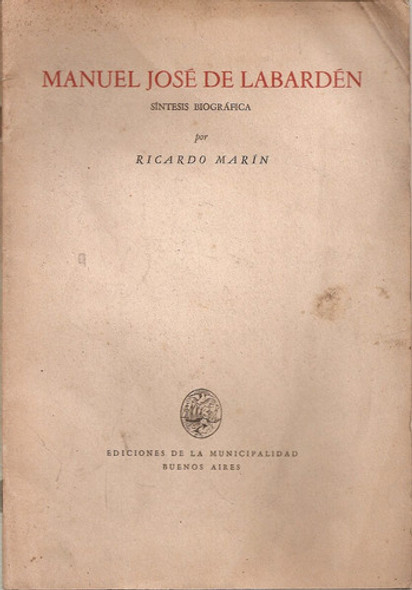 Manuel Jose De Labarden - Marin - Municipalidad De Bs. As. 0