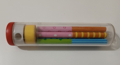 Kit Escolar Sacapuntas, Goma Y Lápiz X 5 De 9 Cm De Largo 1