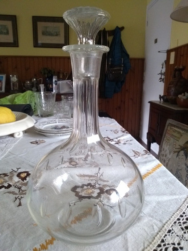 Botellón De  Cristal Antiguo 0