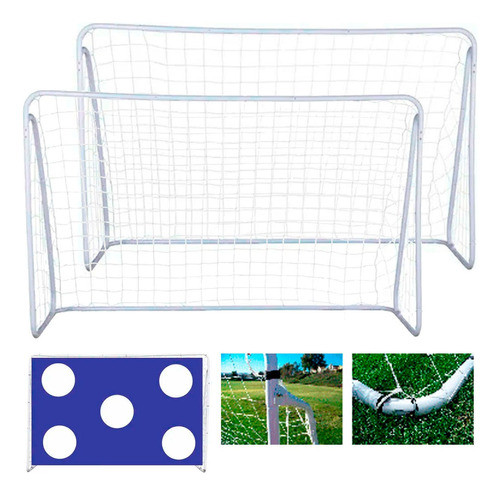 Alquiler Arco De Futbol Grande 2pz 3x2,05mts + Objetivos G P 0