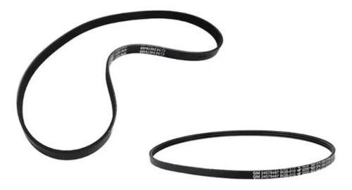 Kit X 2 Correas Poli V Chevrolet Onix Prisma 1.4 Gm Original 1