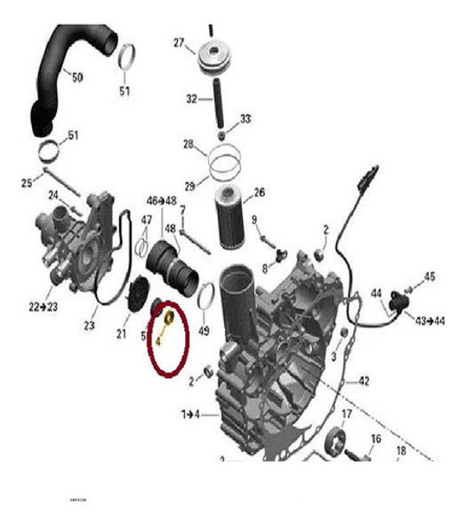 Retentor Bomba D'agua Jet Sea 4-tempos 1