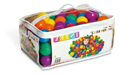 Pelotitas Plásticas Pequeñas 100 Pzas P/pelotero Intex Cuota 0