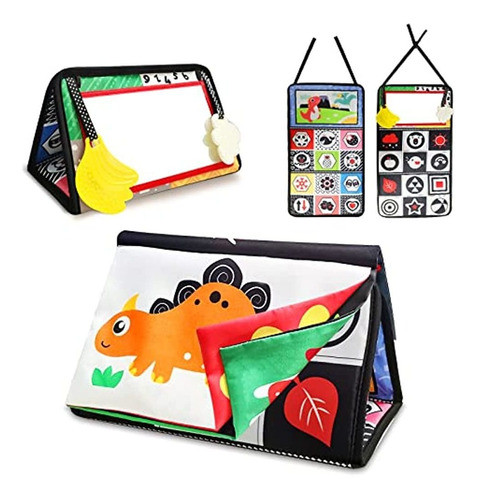 ~? Baby Mirror Tummy Time Toys, Tapete De Juego Seguro Para 0