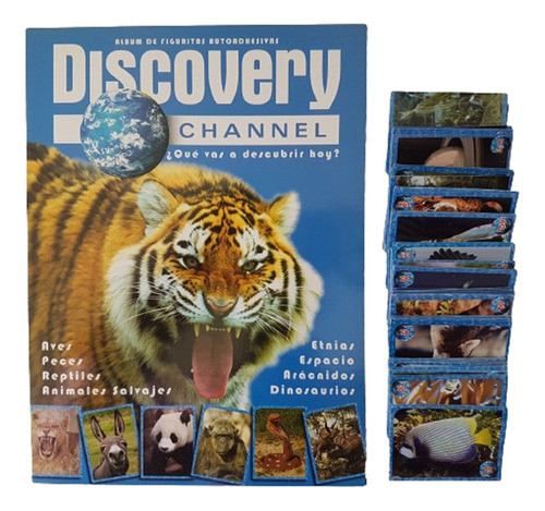 Álbum Discovery Channel Vacío+ Lote De 131 Figuritas A Pegar 0