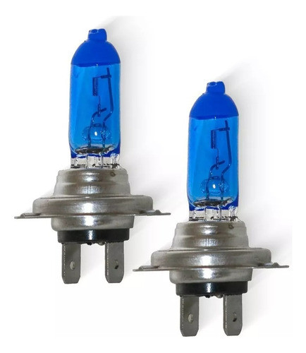 Lampara H7 Blue Vision 55w Efecto Xenon Luz Blanca X2 1