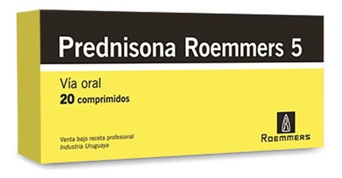 Prednisona Roemmers® 5mg X 20 Comprimidos 0