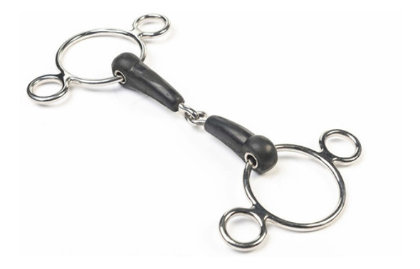 Jacaranda Freno Caballo Bridon Pessoa 3 Argollas Goma Queb. 1