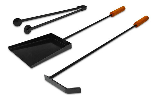 Kit Parillero Pala Atizador Y Pinza Reforzados 0