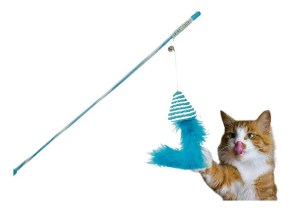 Juguete Gato Cañita Varita Pluma Sonajero Mas Ratita 1 Juguete Gato Cañita Varita Pluma Sonajero Mas Ratita 1