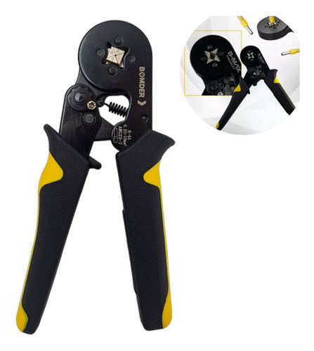 Alicate Crimpar Prensa Terminal Tubular Ilhos 0,25 Até 10mm² 1