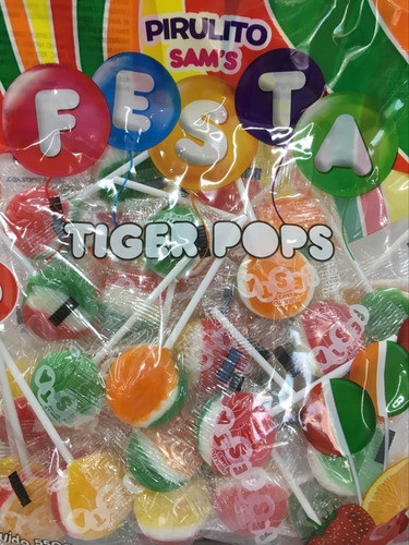 Paletas Tigers 50 Unidades Golosinas, Piñatas, Caramelos 0