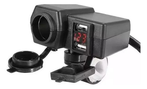 Cargador De Celulares Toma Motos 12v 2 Usb Con Doble Carga 1