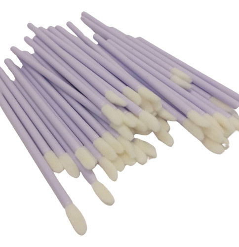 50 Unidades Pincel Aplicador De Batom Gloss Lilas 0