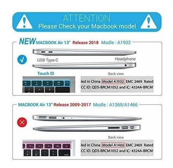 Ibenzer Funda Rigida De Plastico Para Macbook Air 2 En 1 1 Ibenzer Funda Rigida De Plastico Para Macbook Air 2 En 1 1