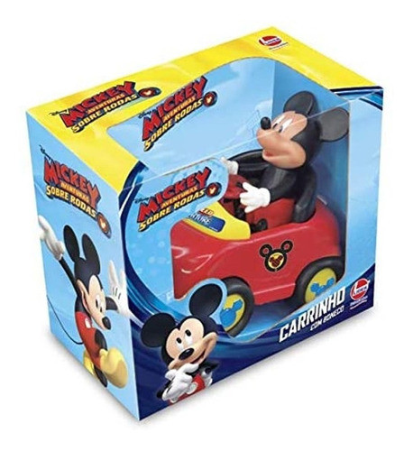 Carrinho Com Boneco Vinil Mickey Aventura Sobre Rodas 2434 0