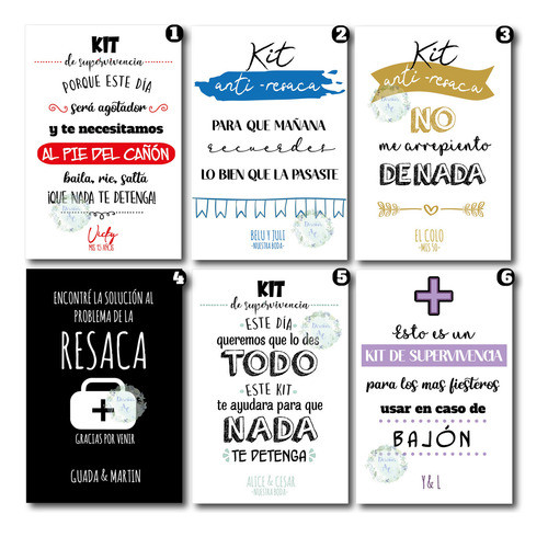 Kit Imprimible Anti Resaca Personalizado, Boda 15 Años Otros 0