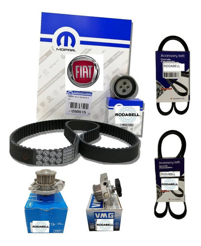 Kit Distribucion Original Palio Siena 1.4 + Bomba +kit Poliv 1