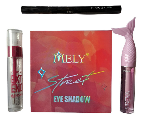 Set De Maquillaje- Kit Regalo- Sombra-rimel-delineador-gloss 0