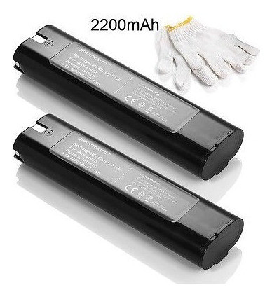 2 Pack 9.6v 9.6 Voltios 2200mah Batería De Reemplazo Para Ma 1