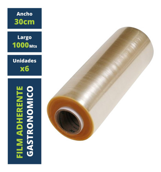 Film Gastronomico Cocina Comida 30x1000 Reales X6 Rollos 0
