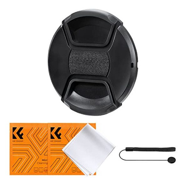 Kit 4 En 1 Tapa Lente Camara / Correa / 2 Paños K&f - 43 Mm 0