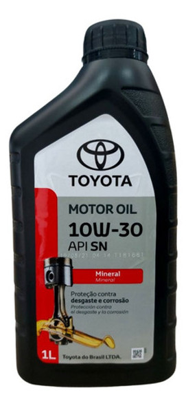 Kit C/ 5 Lts Lubrificante 10w30 Api Sm Original Corolla Rav4 1