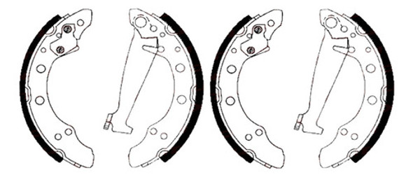 Juego Cintas De Freno Para Seat Ibiza Cordoba Toledo 1