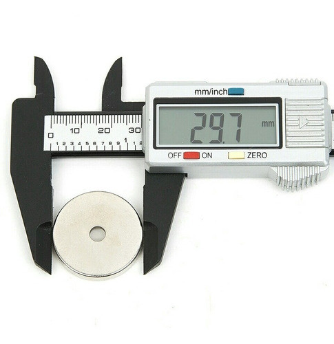 Ima De Neodímio 4 Peças 30mm X 5mm Furo 5mm N52 Forte 1