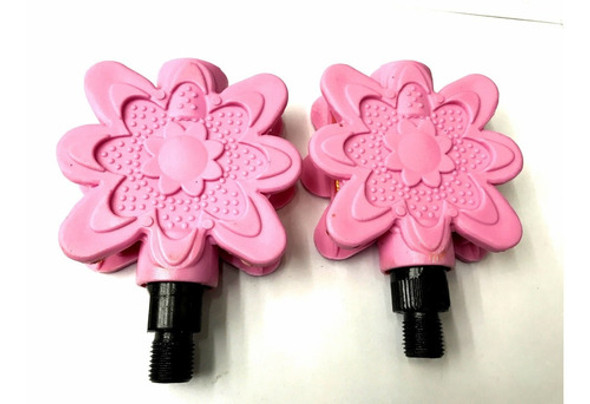 Pedales Para Bicicleta De Nena Tipo Flor Color Rosa-works! 0