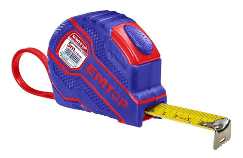 Cinta Metrica De Medir Emtop Profesional C/grip 5m X 19mm 0