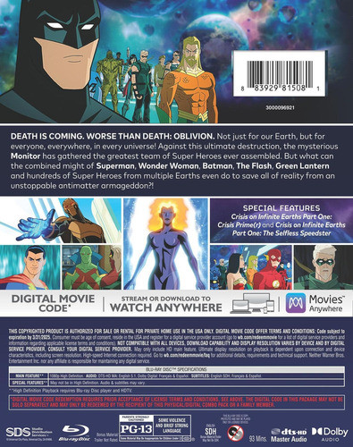 Blu-ray Justice League Crisis On Infinite Earths Part 1 1