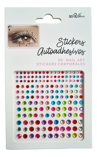 Kit24 Adesivo Glitter Pedra Rosto Maquiagem Carnaval Festa-a 0