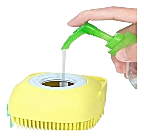 Cepillo Baño De Silicona Con Dispenser De Jabon / Shampoo 0