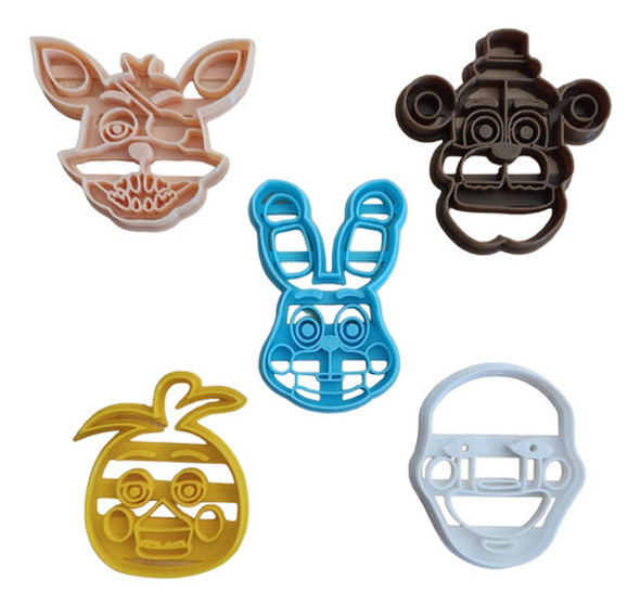Cortantes Galleta Cerámica Fondant Five Nights At Freddys 0