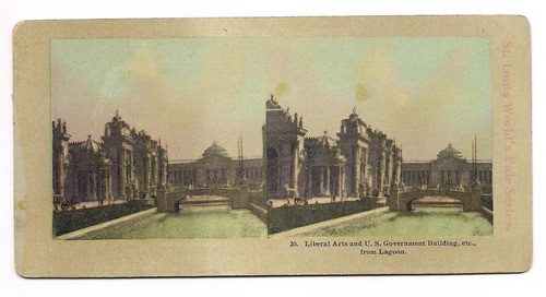 Foto Estereoscopica Stereo Antigua Edificio Gob U.s.a. B10 0