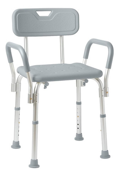 Silla De Ducha Medline Con Respaldo Y Brazos Acolchados, Asi 0