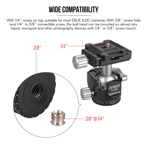 Ball Head Gravity Manfrotto Para Monopod Ball Ballhead Cnc 1
