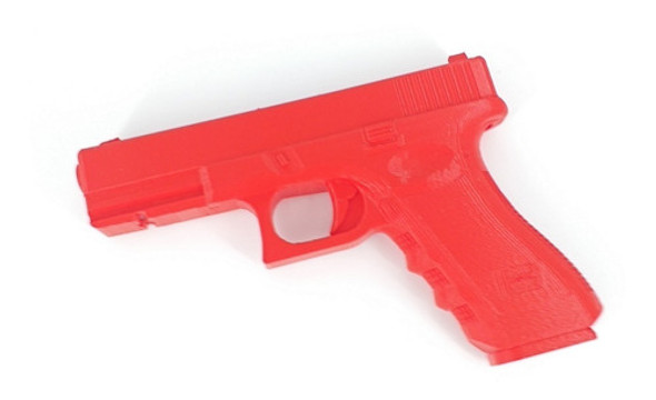 Pistola Inerte 3d Entrenamiento Profesional Glock 17 Roja 1