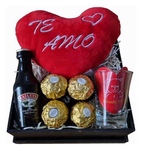 Regalo Dia De Los Enamorados Con Bombones Ferrero + Peluche 0