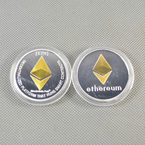 Robmar U.s.a.-ethereum Fisico Bañado  Oro Y Plata 2021 0