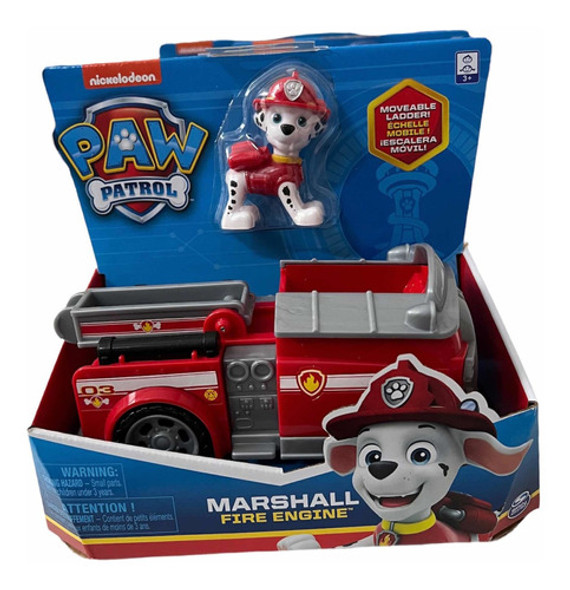 Vehiculo  Paw Patrol Chase Marshall Skye Rocky Original 0