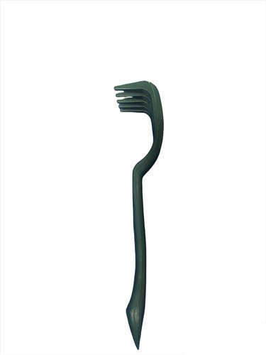 Rastrillo Para Compostera 5 Dientes Plastico Reciclado Verde 1
