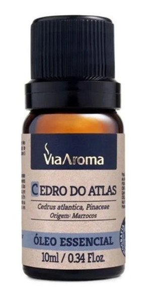 Óleo Essencial Cedro Do Atlas - 10ml Via Aroma 100% Natural 0 Óleo Essencial Cedro Do Atlas - 10ml Via Aroma 100% Natural 0
