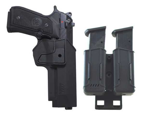 Combo Pistolera Nivel 2 + Porta Cargador Doble Taurus Pt 92 0
