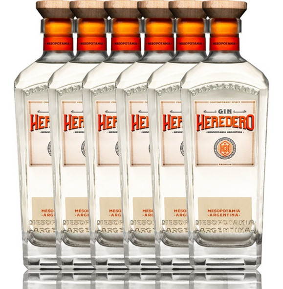 Gin Heredero Handcrafted Premium Botella 700ml X6 - Gobar® 0