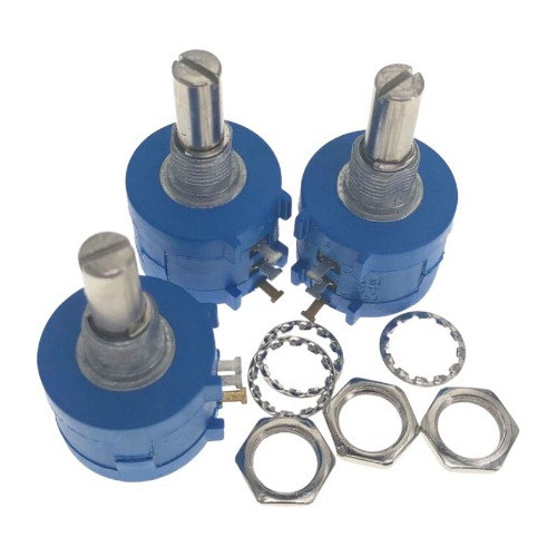 7 X Potenciometro Multi Voltas - 10k Ohms 0