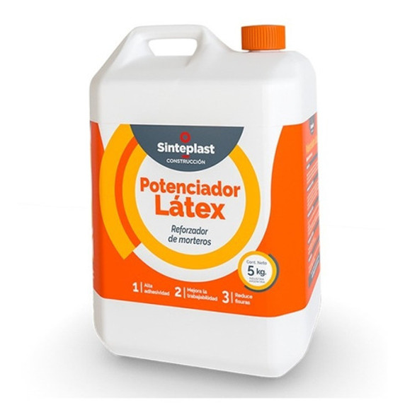 Potenciador Latex Mortero Sinteplast X 5 Kg Fluido Latex 0